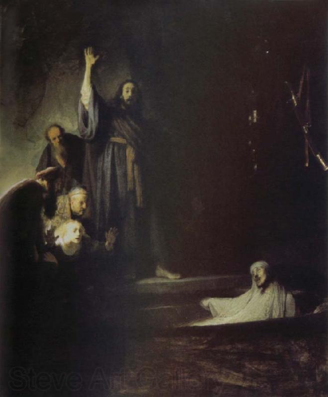 REMBRANDT Harmenszoon van Rijn The Raising of Lazarus Spain oil painting art